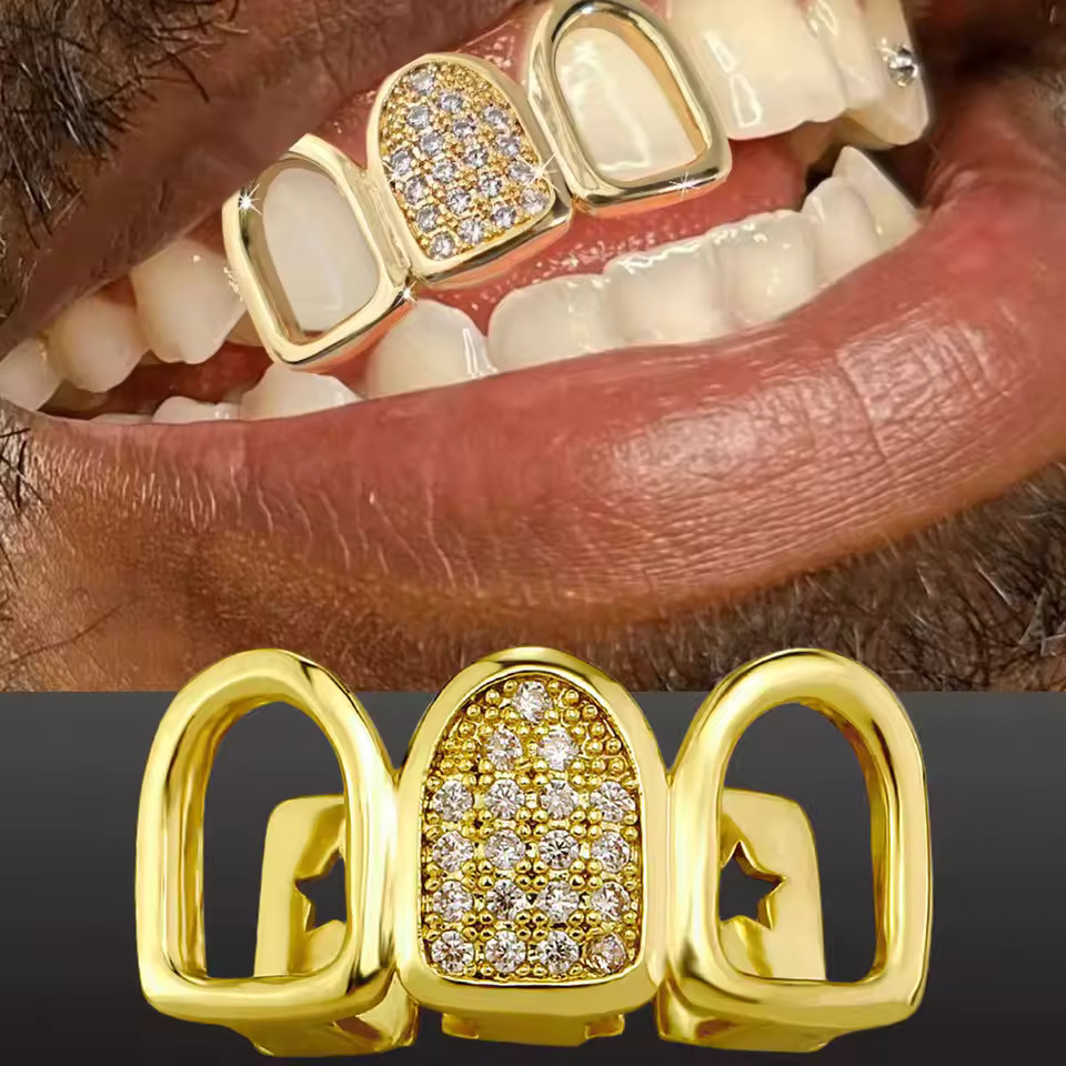 Street Fashion Loverboy Hat - TOPGRILLZ Hip Hop CZ dientes Grillz