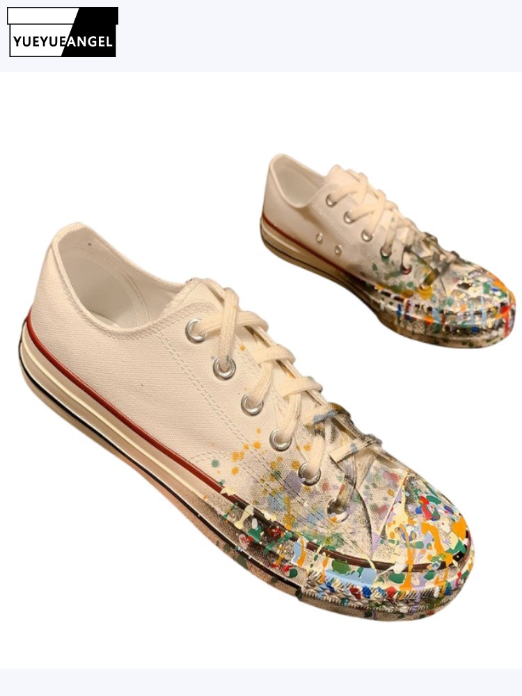 Street Fashion Shoes - Zapatos de Tacón Bajo con Cordones