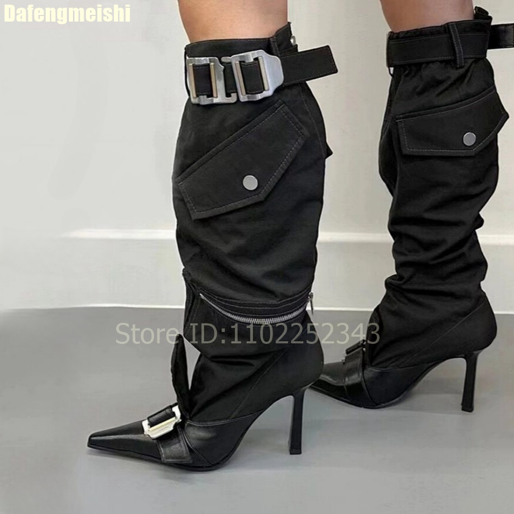 Street Fashion Rome 2025 - Botas hasta la rodilla para mujer,