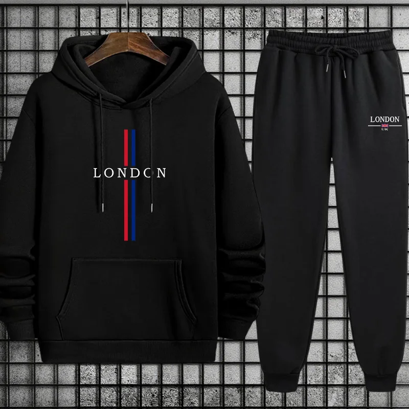 Street Fashion London 2026 - Conjunto de Ropa Deportiva para Hombre,