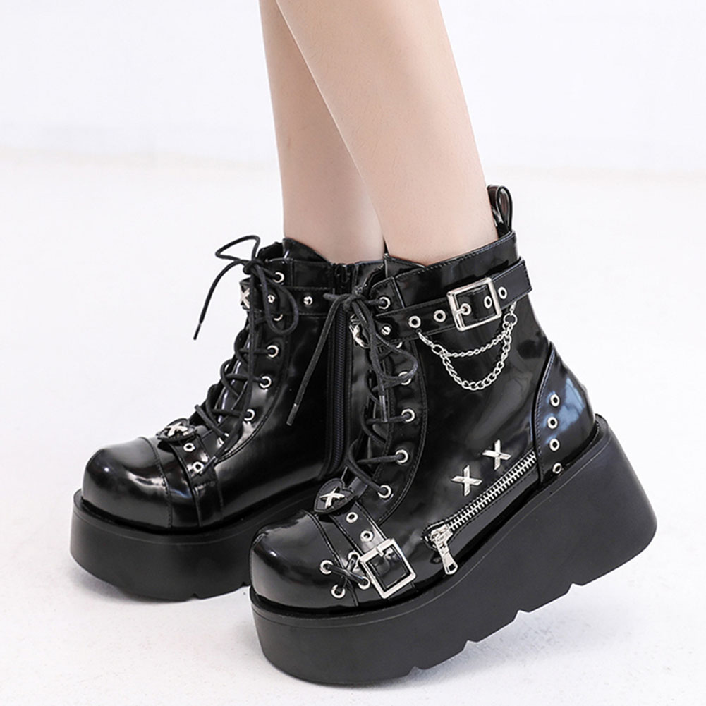 Street Fashion Brand - Nuevos botines góticos con plataforma para