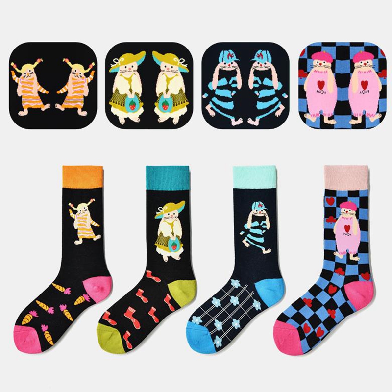 Calcetines de algodón con dibu - Street Fashion Youtube reseña y precio