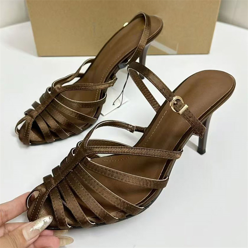 Sandalias de tacón alto fino c - Street Fashion Shoes reseña y precio
