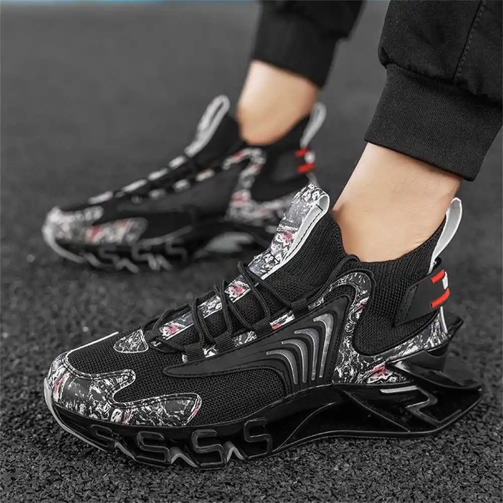 Botas largas Slipon azules y r - Street Fashion Name reseña y precio