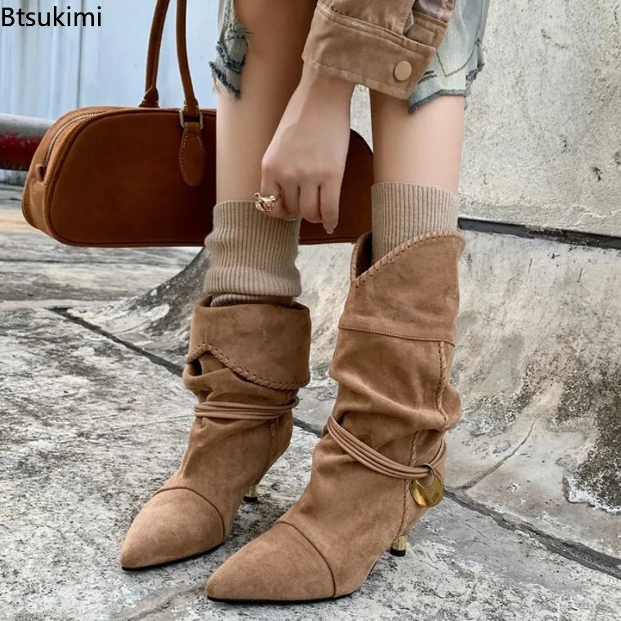 Botines de tacón fino para muj - Street Fashion Youtube reseña y precio