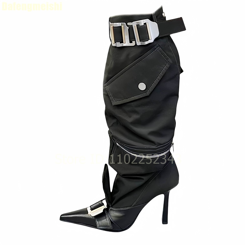 Botas hasta la rodilla para mu - Street Fashion Rome 2025 reseña y precio