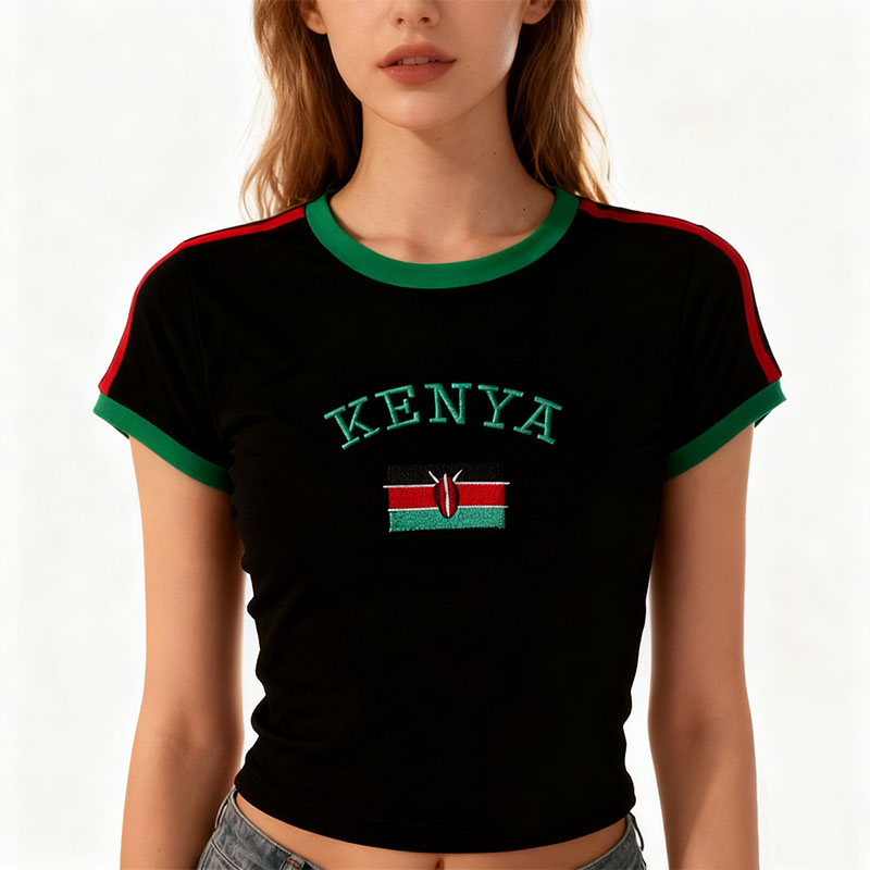 Top corto con estampado de Ken - Street Fashion Kenya reseña y precio