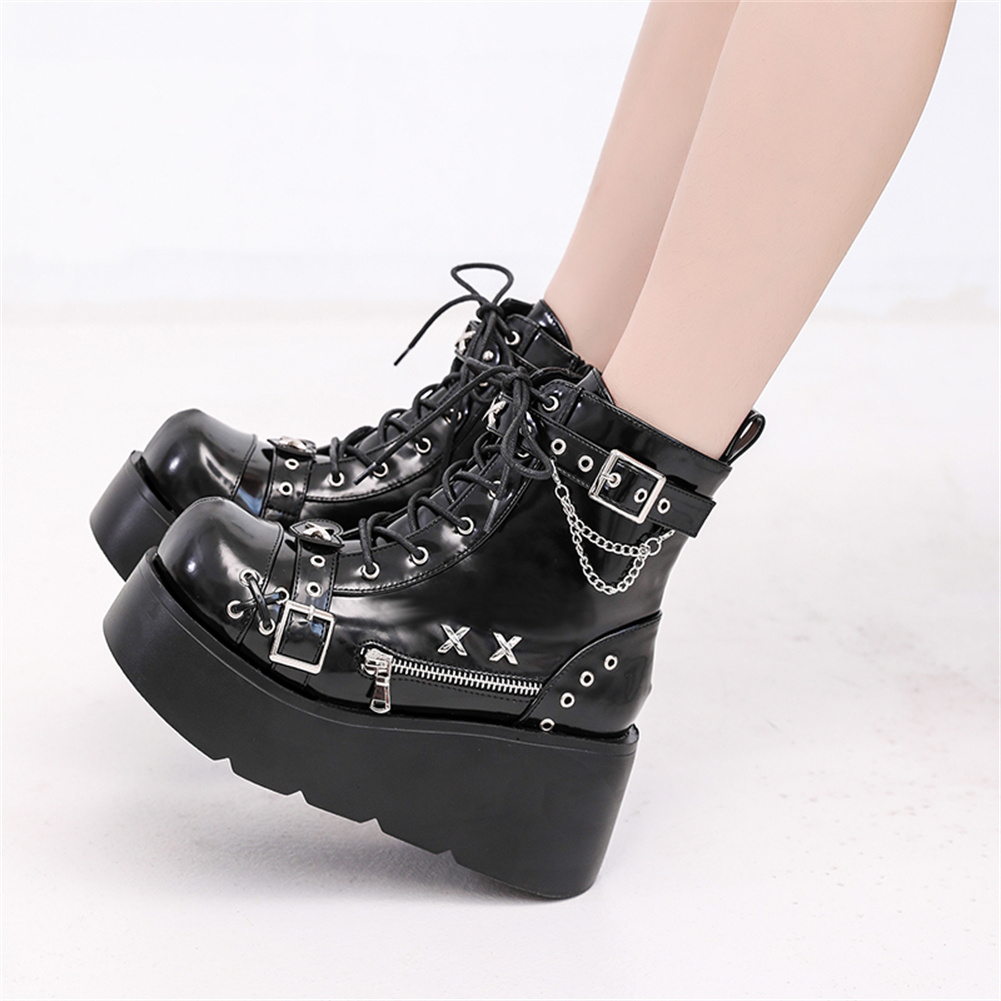 Botines de plataforma góticos  - Street Fashion Brand reseña y precio