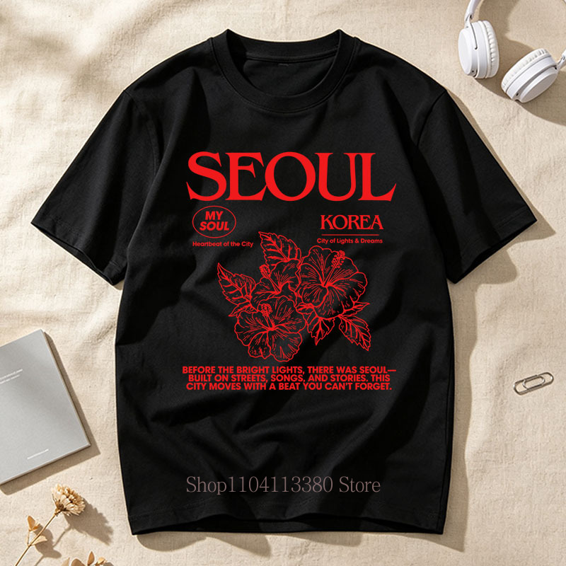 Camisetas con estampado de hib - Street Fashion Of Seoul reseña y precio