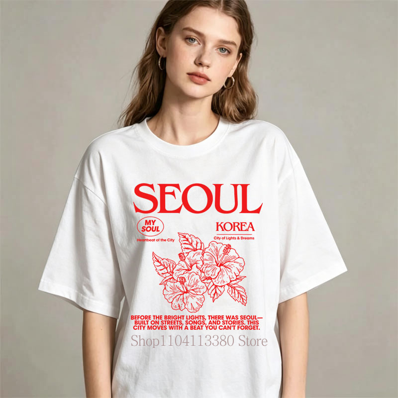 Camisetas con estampado de hib - Street Fashion Of Seoul reseña y precio