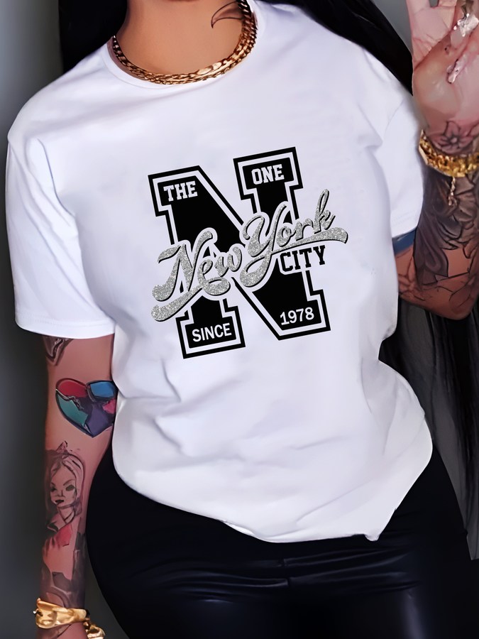[Camiseta de manga corta de ve - Street Fashion New York 2026 reseña y precio
