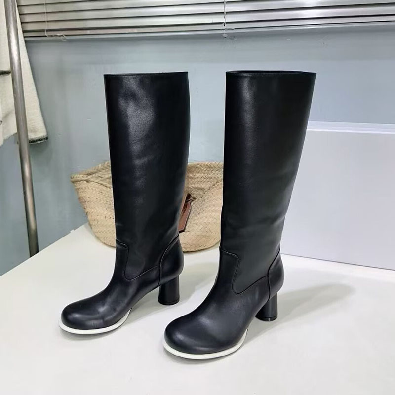 Botas elásticas de cuero genui - Street Fashion Rome 2025 reseña y precio