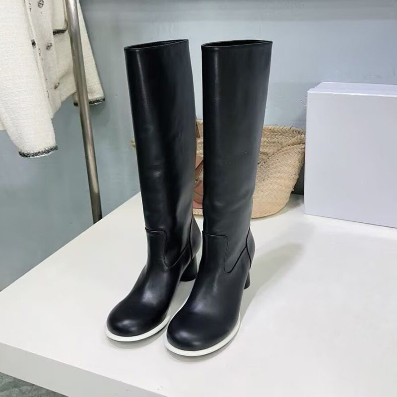 Botas elásticas de cuero genui - Street Fashion Rome 2025 reseña y precio