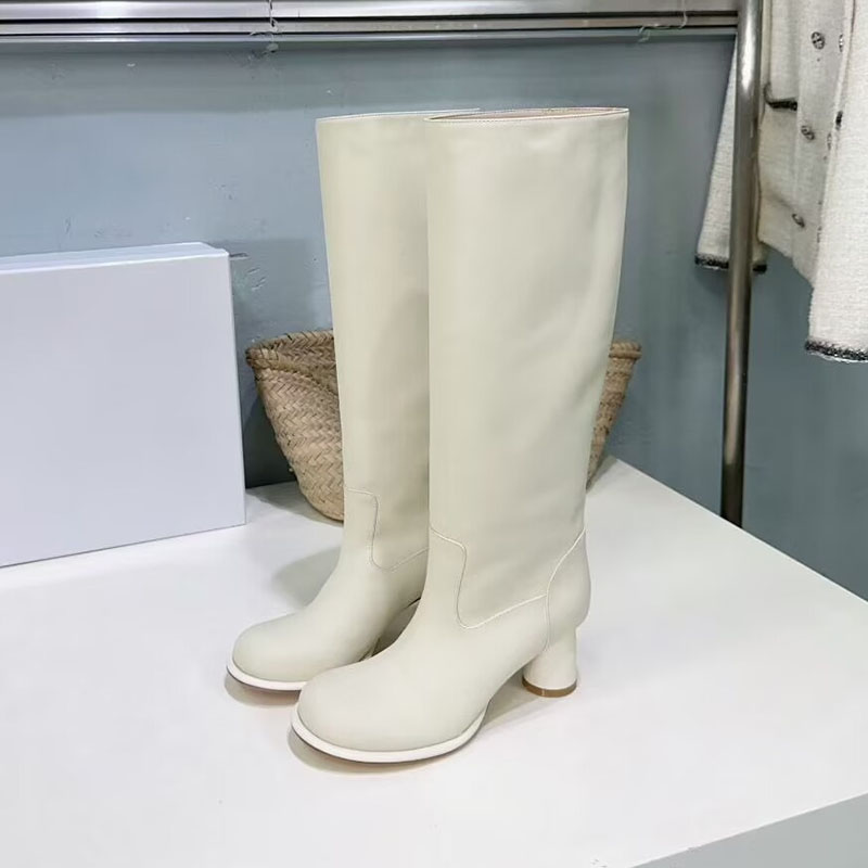 Botas elásticas de cuero genui - Street Fashion Rome 2025 reseña y precio