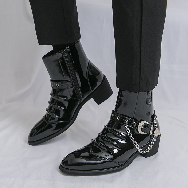 Botas altas informales con cre - Street Fashion Brand reseña y precio