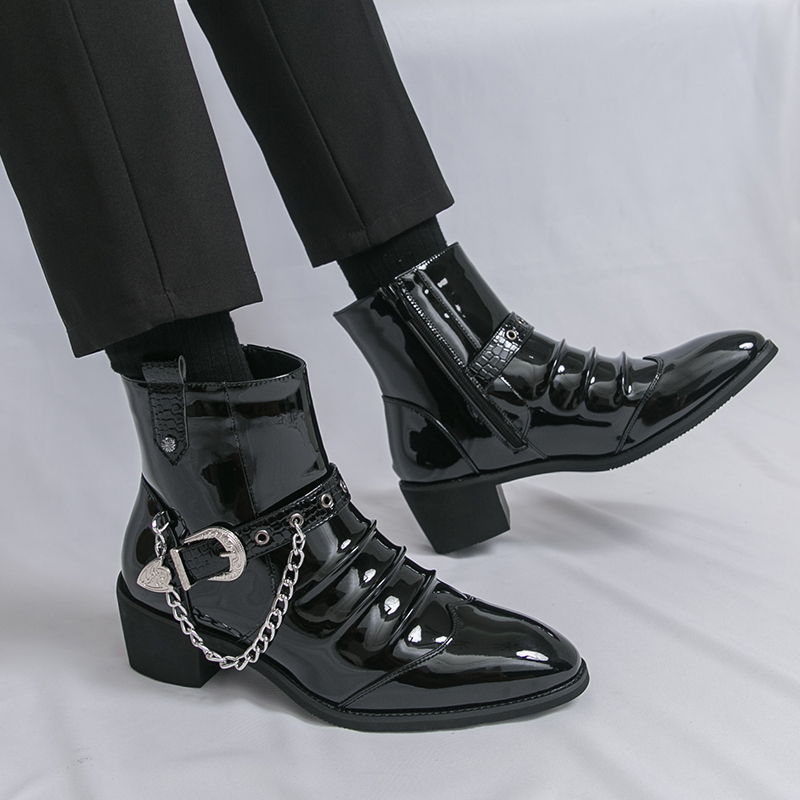 Botas altas informales con cre - Street Fashion Brand reseña y precio