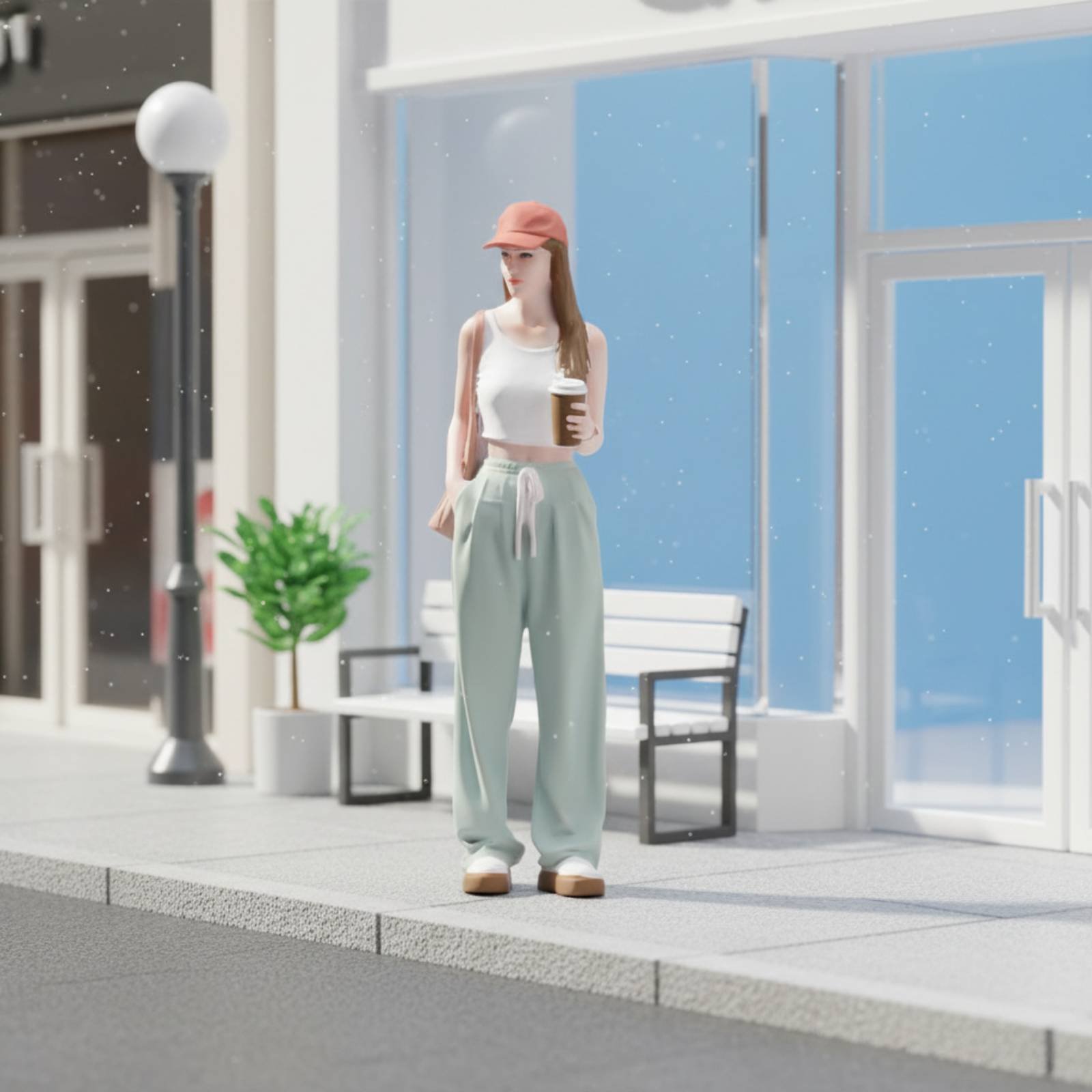 Figura de Chica con Café, Figu - Street Fashion Pose reseña y precio