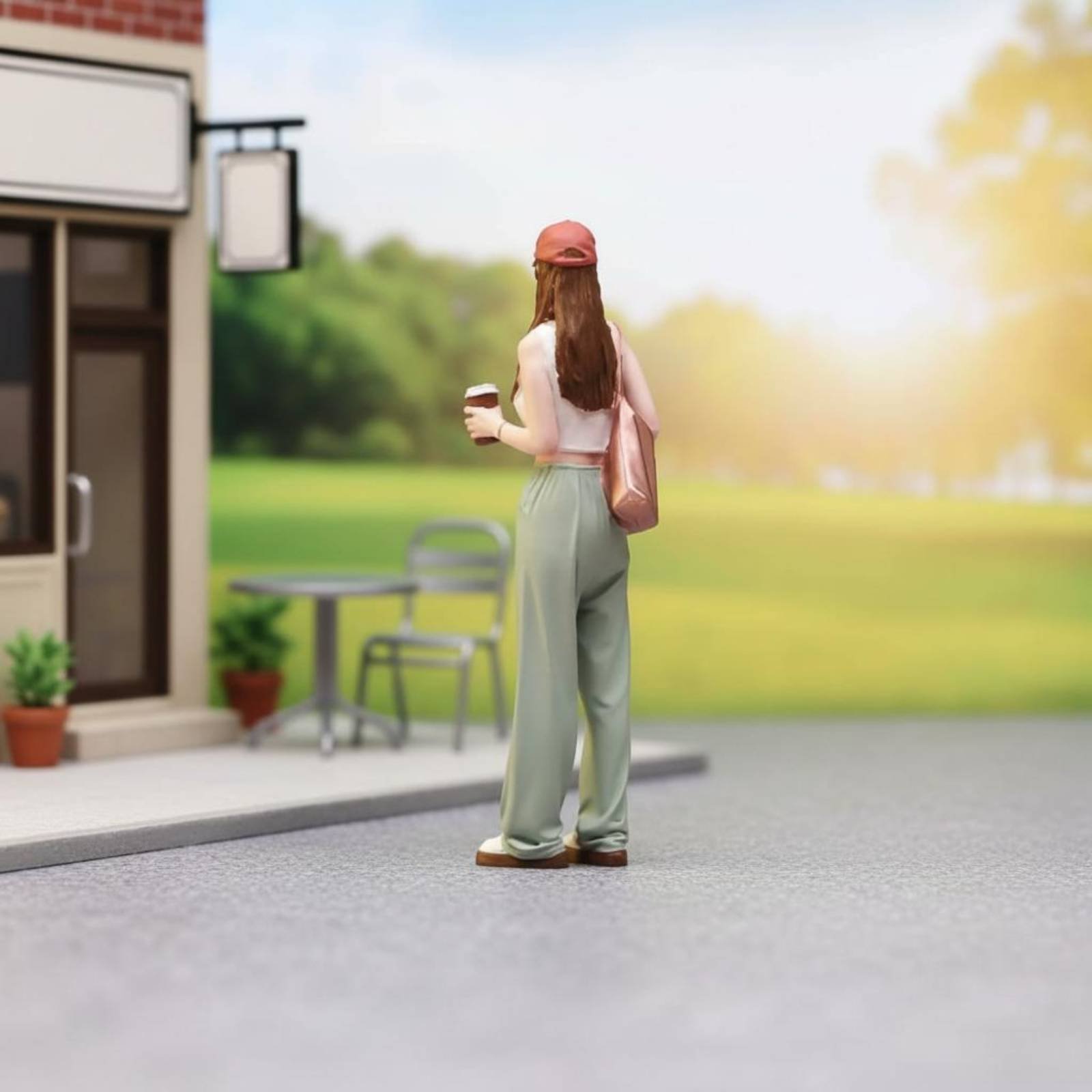 Figura de Chica con Café, Figu - Street Fashion Pose reseña y precio
